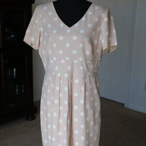 Blush colored Silk Dress